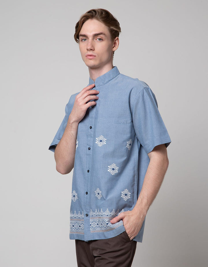 Intresse Baju Koko Lengan Pendek Leisure Lake Pria