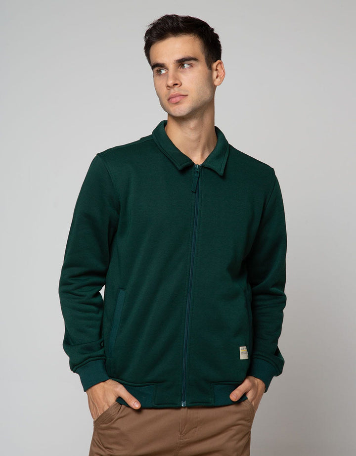 American Jeans Jacket Knit Zipper With Front Double Welt Pocket