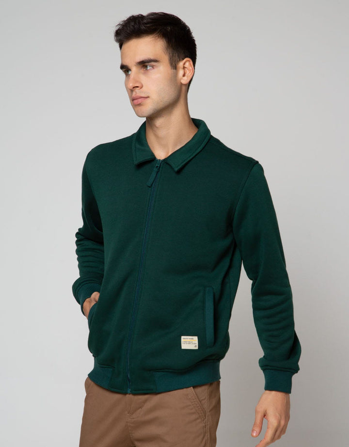 American Jeans Jacket Knit Zipper With Front Double Welt Pocket