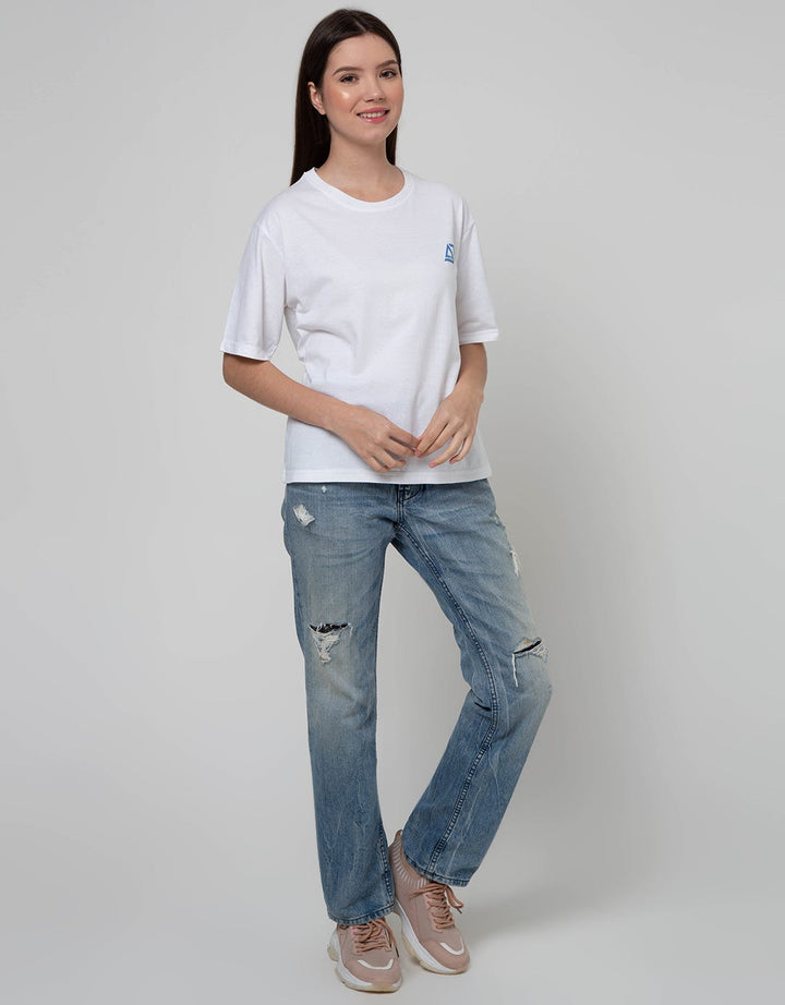 American Jeans Short Sleeve T-Shirt Tee Logo Aj Floral