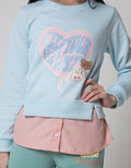 Nevada Long Sleeve T-Shirt Kombinasi Woven