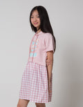 Nevada Short Sleeve Midi Dress Hoodie Puff Printed Sweeties