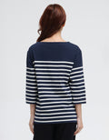 Suko 3/4 Oversized Striped T-Shirt
