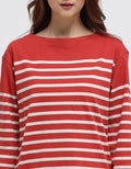 Suko 3/4 Oversized Striped T-Shirt
