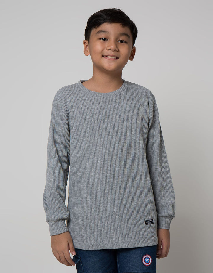 Nevada Waffle Solid Boys T-Shirt