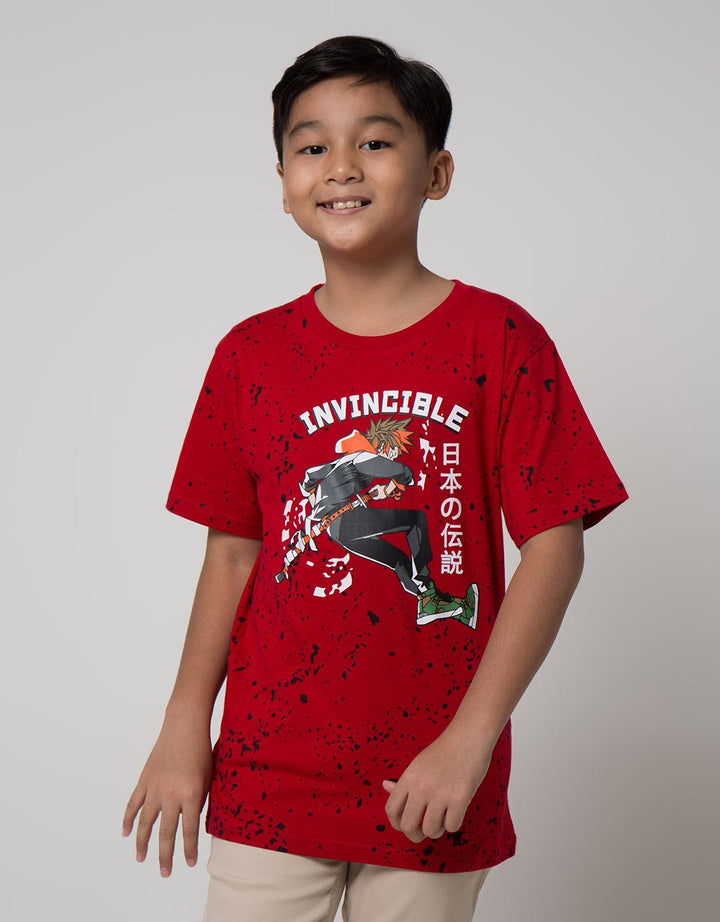 Nevada Short Sleeve T-Shirt Splash Anime Invicible