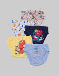 Kidz Too Brief Pack Of 5 Underwear Boys Dino