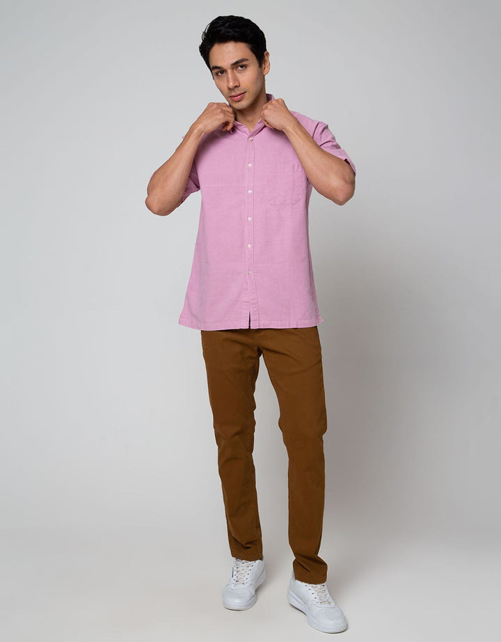 Scotch Kemeja Pendek Linen Polos