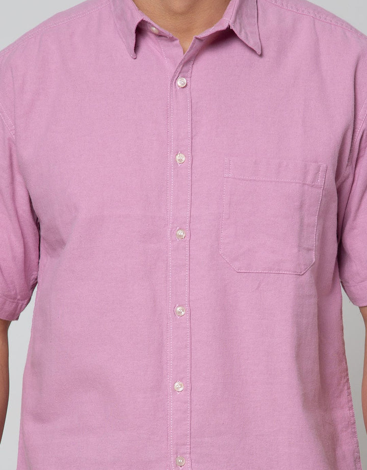 Scotch Kemeja Pendek Linen Polos