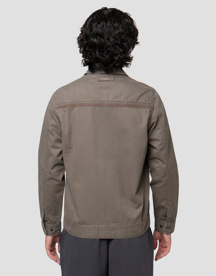 Cardinal Casual Zipper Jaket Pria