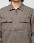 Cardinal Casual Zipper Jaket Pria