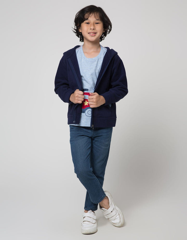 Little M Jacket Fleece Dino Cucuk