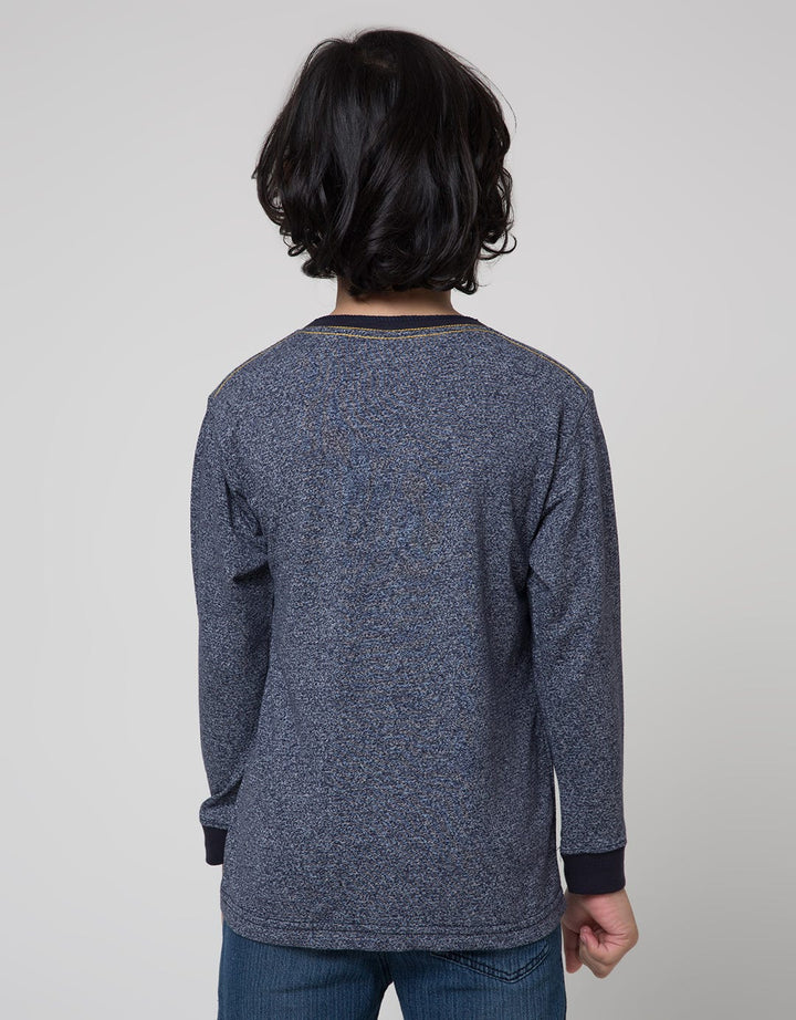 Little M Long Sleeve T-Shirt Henley Siro