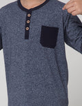 Little M Long Sleeve T-Shirt Henley Siro