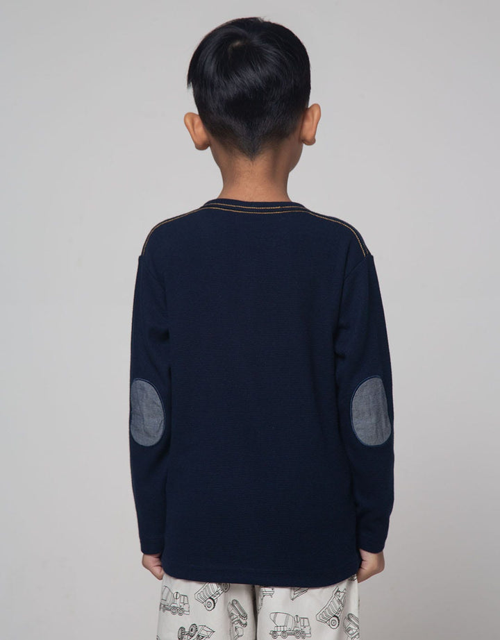 Little M Waffle Kaos Anak Laki-laki