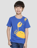 Little M Kaos Lengan Pendek Anak Laki-Laki Print Crab Busa