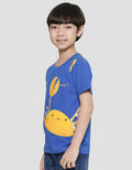 Little M Kaos Lengan Pendek Anak Laki-Laki Print Crab Busa