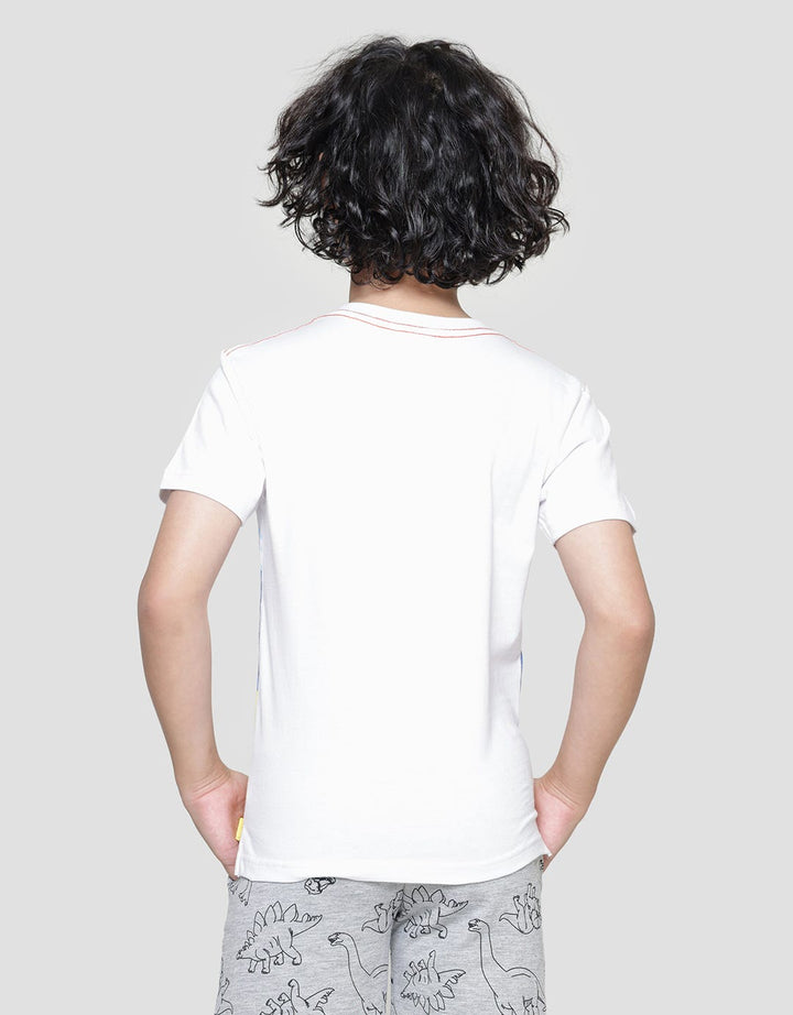 Little M Boys Short Sleeve T-Shirt Print Crab Flip Application