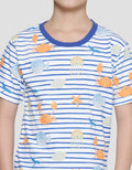 Little M Crab Stripe Kaos Anak Laki-laki