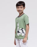 Little M Dino Army Tail Kaos Anak laki-laki