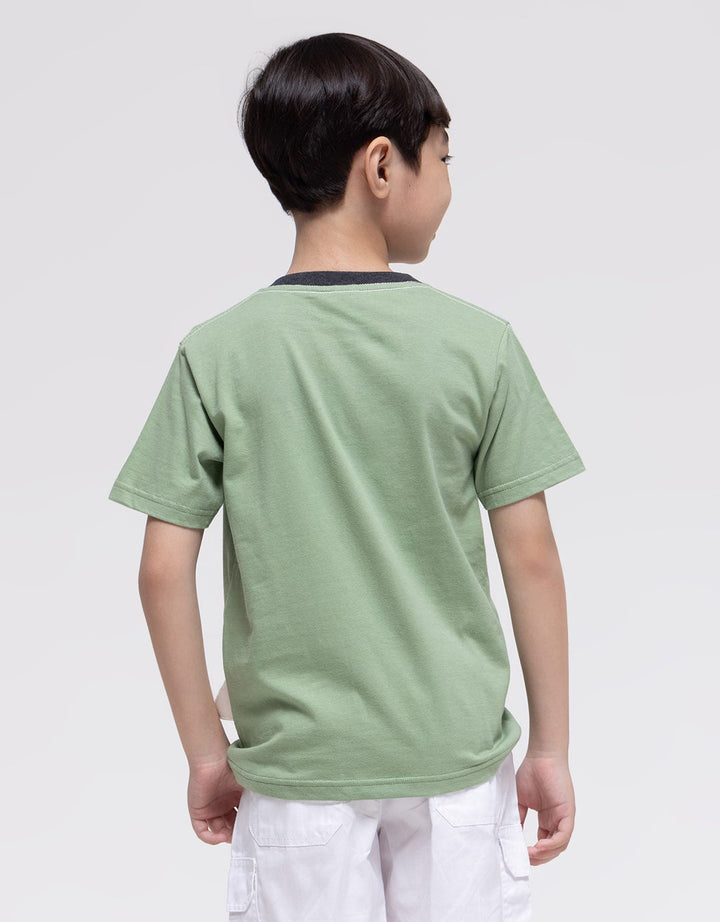 Little M Dino Army Tail Kaos Anak laki-laki