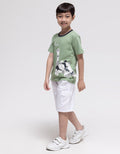 Little M Dino Army Tail Kaos Anak laki-laki