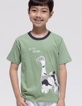 Little M Dino Army Tail Kaos Anak laki-laki