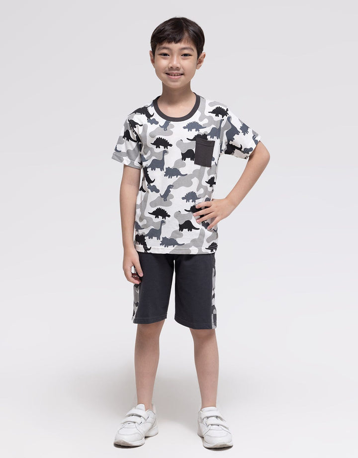 Little M Dino Army Kaos Anak Laki-laki