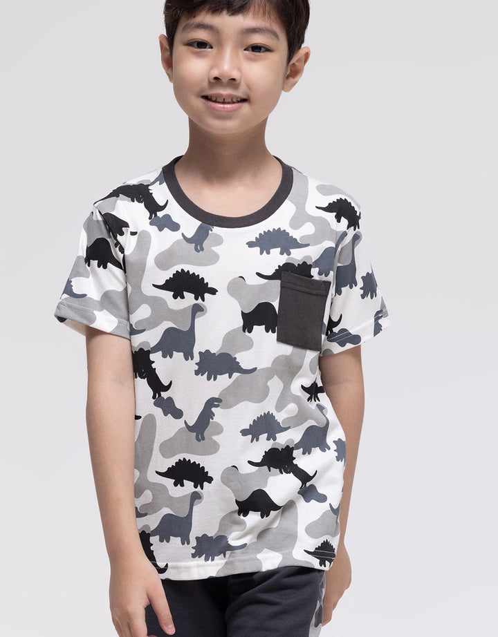 Little M Dino Army Kaos Anak Laki-laki