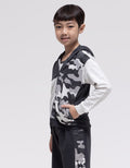 Little M Jacket Terry Cut N Sewn Army