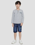 Little M Pique Hensley Kaos Anak Laki-laki