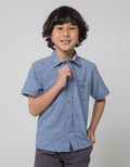Cool Boy Regular Collar Short Sleeve Shirt