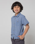 Cool Boy Regular Collar Short Sleeve Shirt