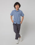 Cool Boy Regular Collar Short Sleeve Shirt