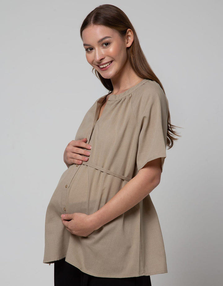 Connexion Mom Short Sleeve Blouse Raglan