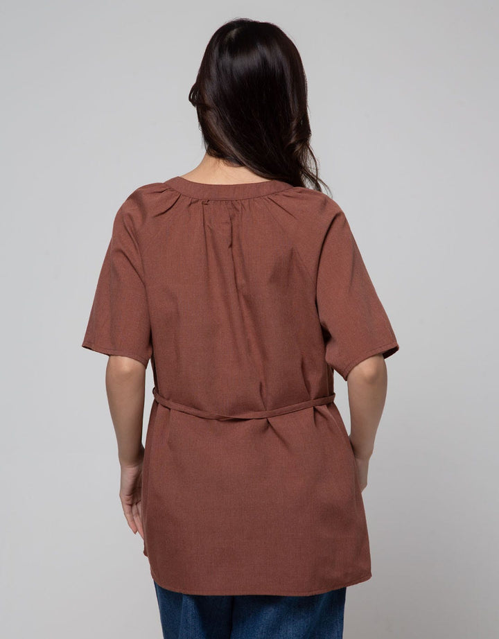 Connexion Mom Short Sleeve Blouse Raglan