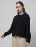 Nevada Waffle Texture Sweater Wanita