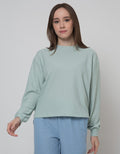 Nevada Waffle Texture Sweater Wanita