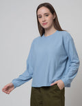 Nevada Waffle Texture Sweater Wanita