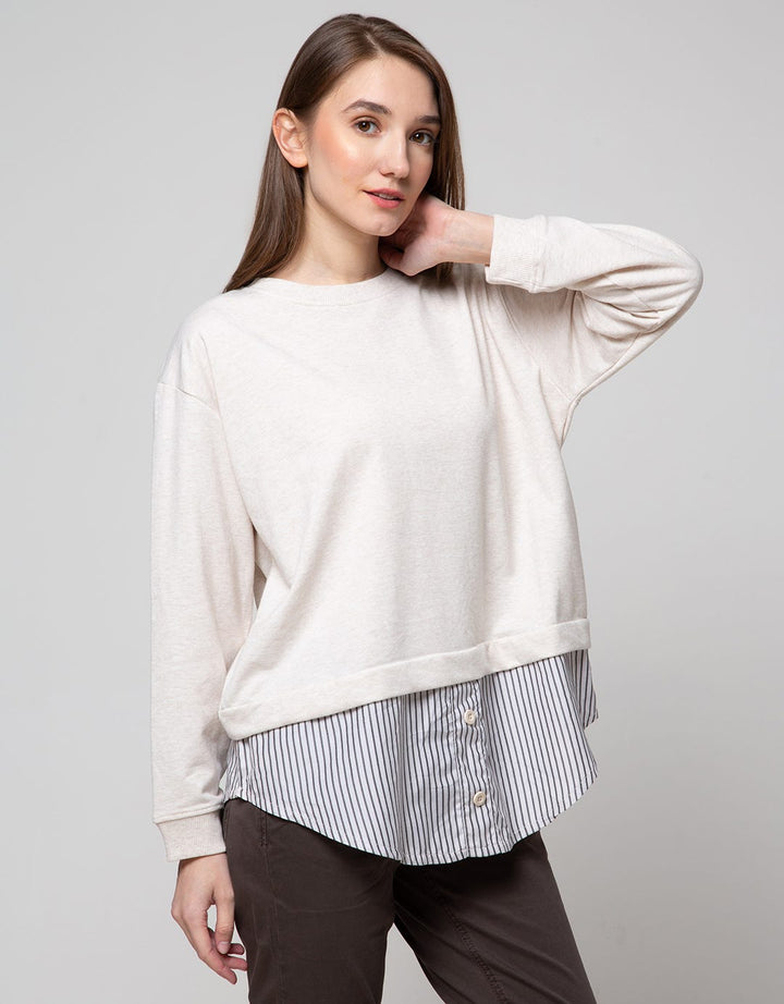 Nevada Sweatshirt Woven Stripe