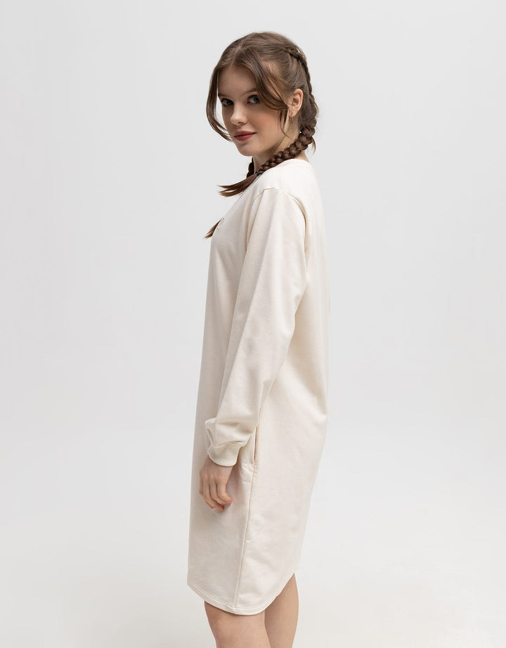 Nevada Long Sleeve Midi Dress Basic Logo