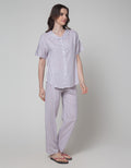 Nevada Short Sleeve Pyjama Pants Pretty Check