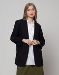 Details Blazer With Button And Lid At Sleeve