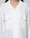 Details Long Sleeve Shirt Flap Pocket At Front