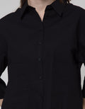 Details Short Sleeve Blouse With 2 Front Pocket