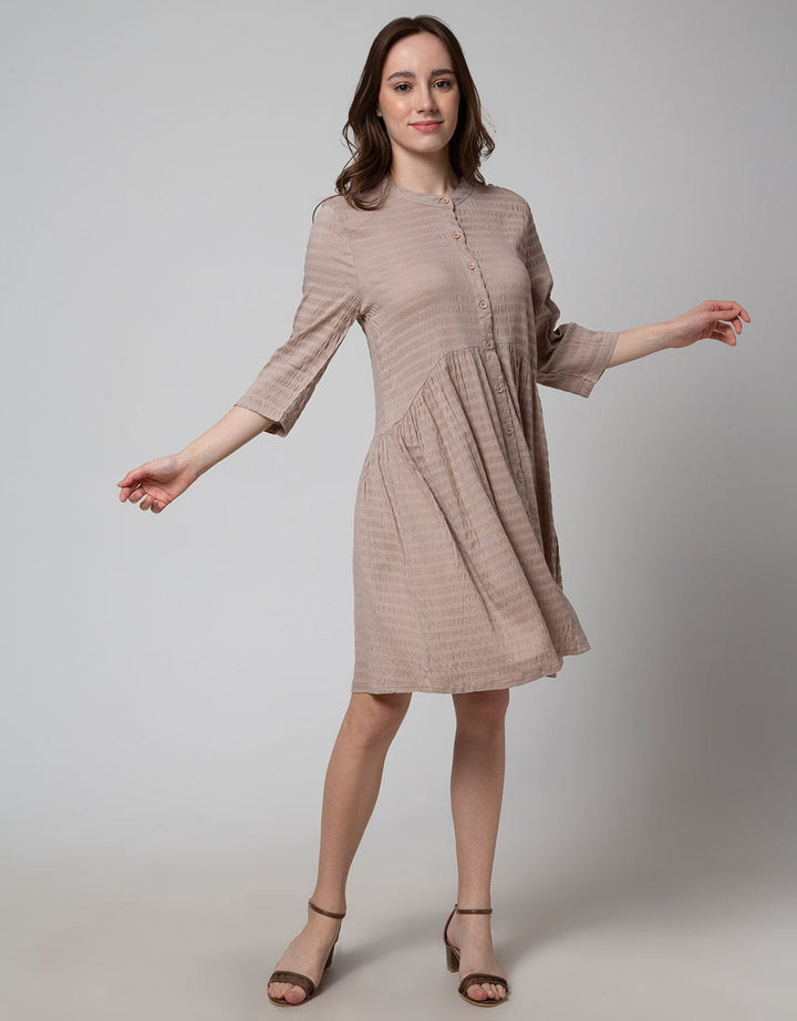 midi dress wanita Olivia Midi Dress Wanita Kekinian Rayon Motif Terbaru - Devaira x Mutia - Shop