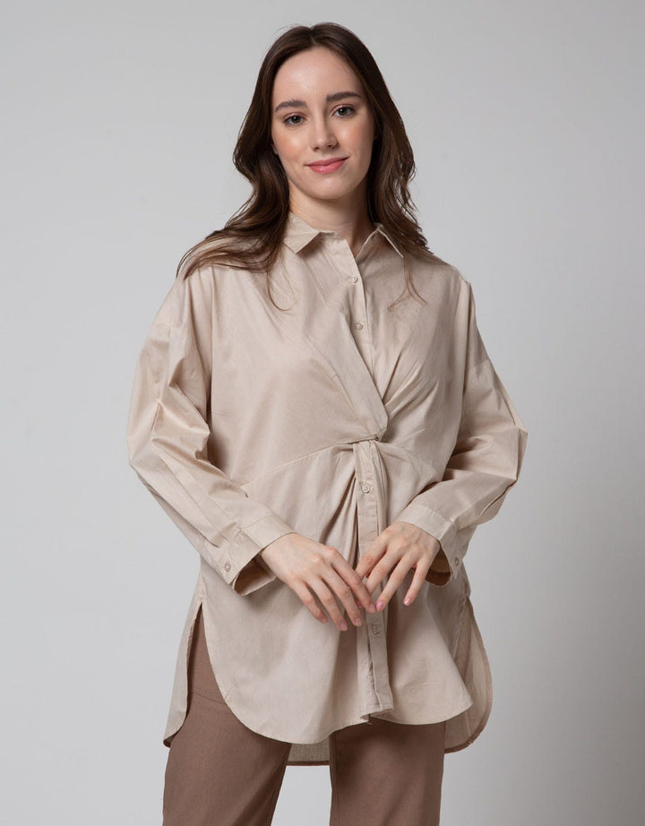 Details Front Bow Kemeja Wanita