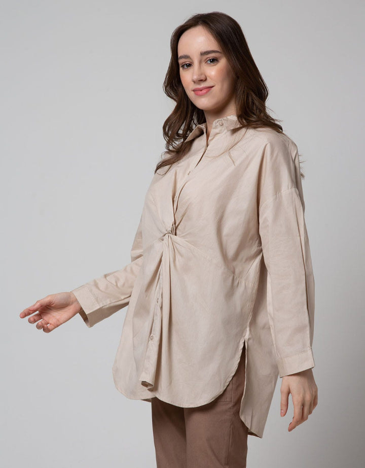 Details Front Bow Kemeja Wanita
