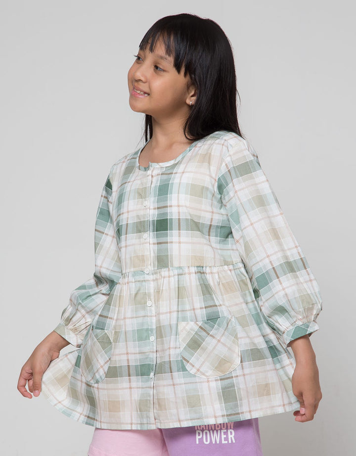 Nevada Woven Baby Doll Kemeja Anak Perempuan
