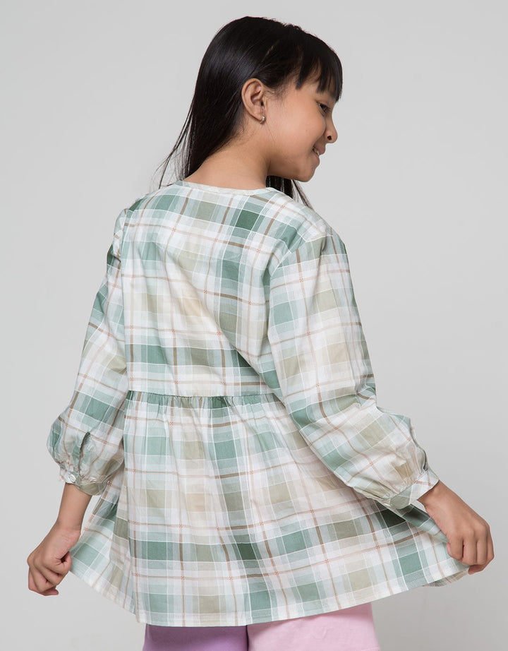Nevada Woven Baby Doll Kemeja Anak Perempuan
